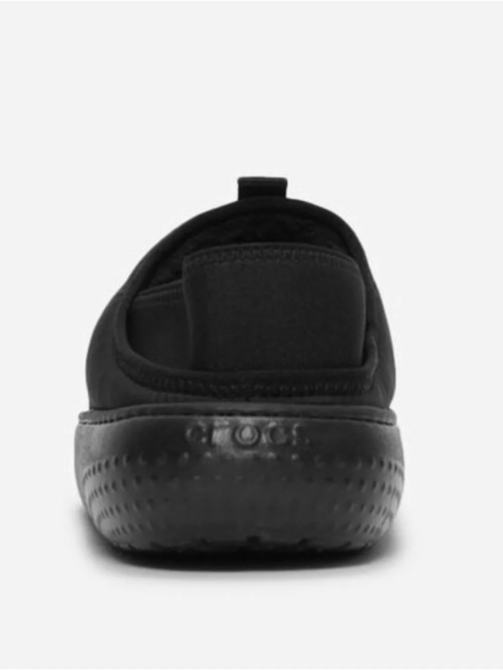 CROCS Kids Unisex Black Quilted Slip-On Lined Puff Moccasins Youth 5. NWT